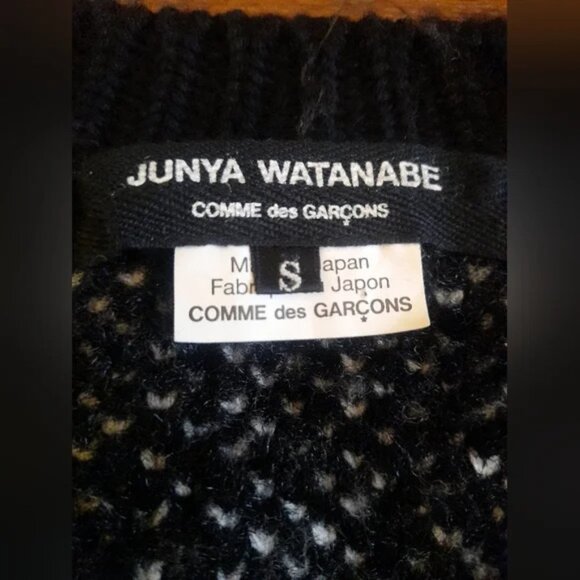 JUNYA WATANABE COMME des GARCONS Jacquard Knit Sweater Size S - Picture 14 of 14
